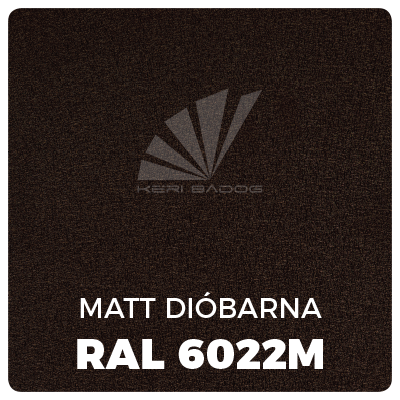 Matt dióbarna - ral6022-M Kéri bádog színminta - Matt Dióbarna - ral6022 m