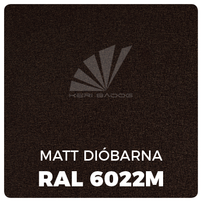 Kéri bádog szín - Matt dióbarna, RAL6022M