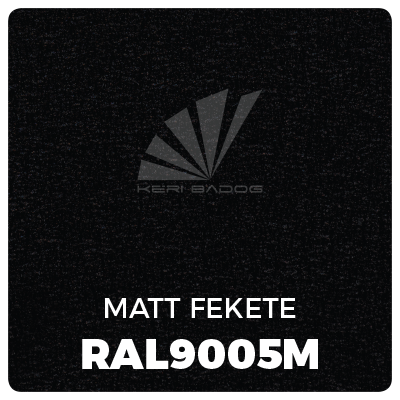 trapézlemez szín - Matt fekete, RAL9005M