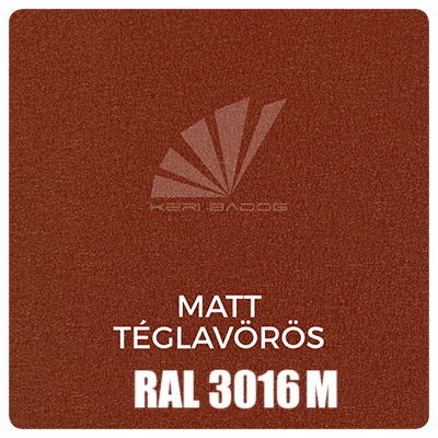 Kéri bádog szín - matt téglavörös, RAL8004M