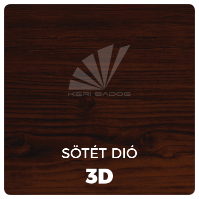 lemez szín- sötét dió 3D