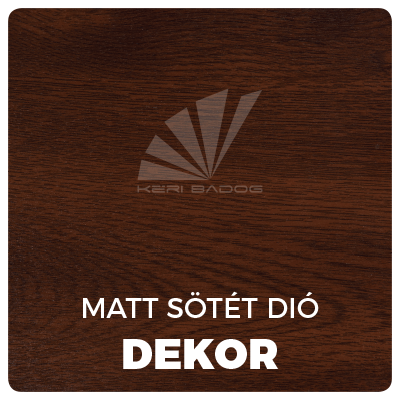 lemez színek - matt sötét dió, dekor