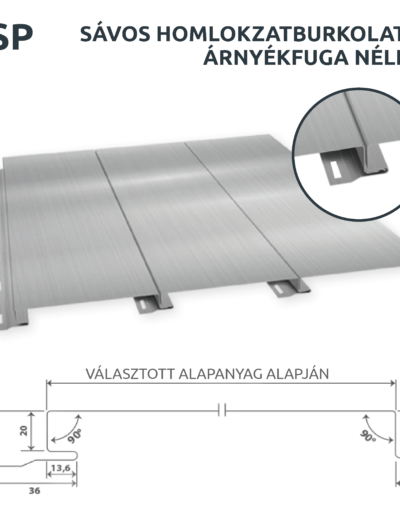 KSP sávos homlokazatburkolat - KériBádog