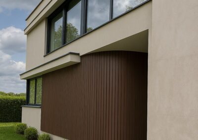 Easy lamella Cor-Ten burkolat, családi ház