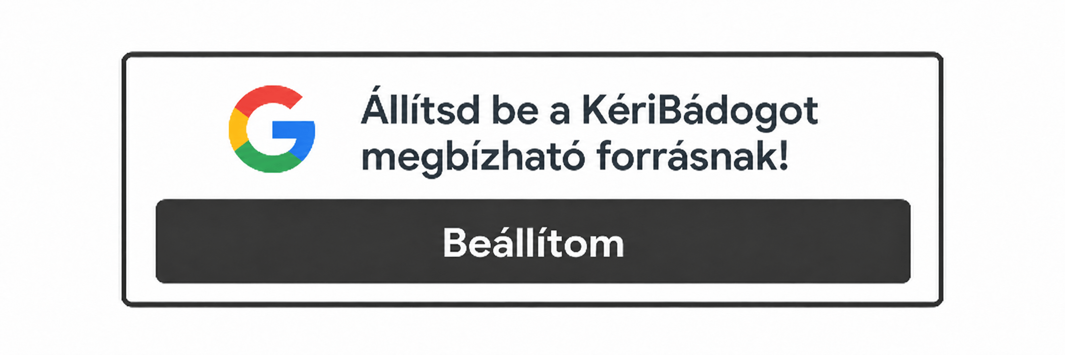 Google megbízható forrás